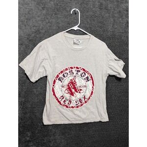 Vintage CSA Boston Red Sox T Shirt Heather Gray Youth XL 14/16 MLB Baseball